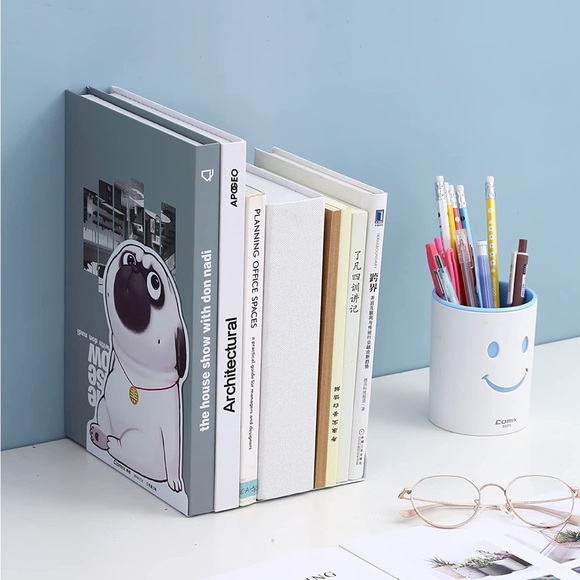 NWT Pug Dog Character [Comix] Book Ends - Picture 1 of 9